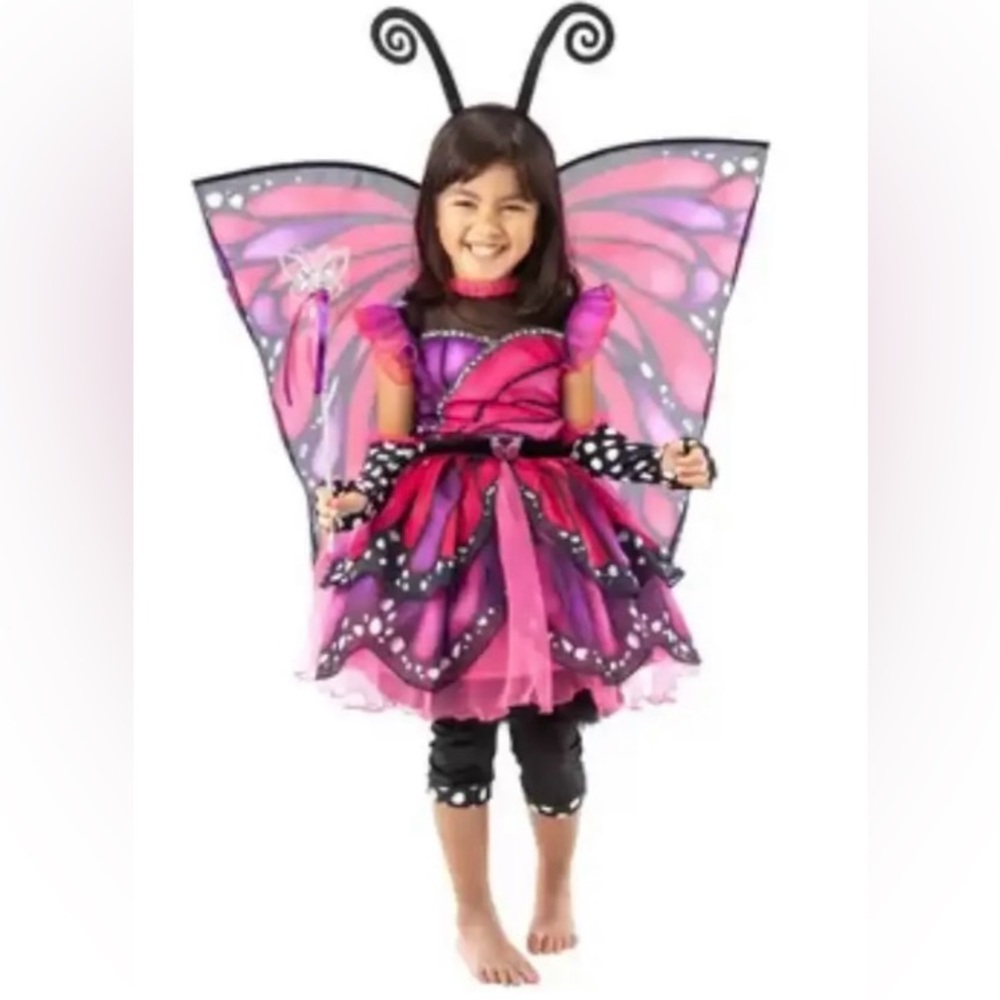 Teetot Girls Butterfly Fairy Princess Costume Dress Size 3-4